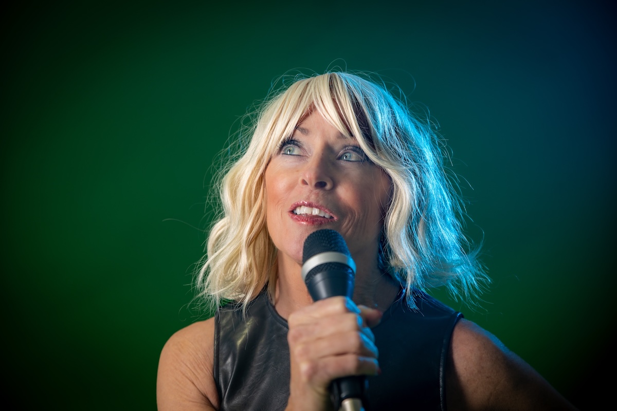 Picture Blondie live performance – Blondie tribute act singer on stage